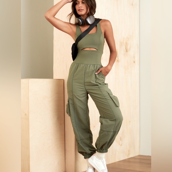 Altar'd State Pants - NWT Altar’d State Revival ball out one-piece, Size M, color: olive